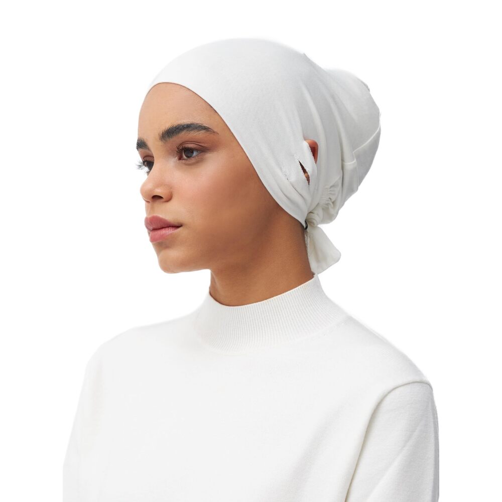 1393 Slit Tie Back Underscarf | for Islamic Muslim Under Scarf Hijab Head